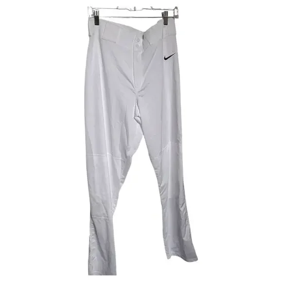 Nike Mens Team Vapor Pro Pant Piped White Size Large Baseball Sports - Picture 2 of 9